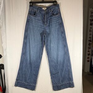Madewell Blue Wide-Leg Jeans